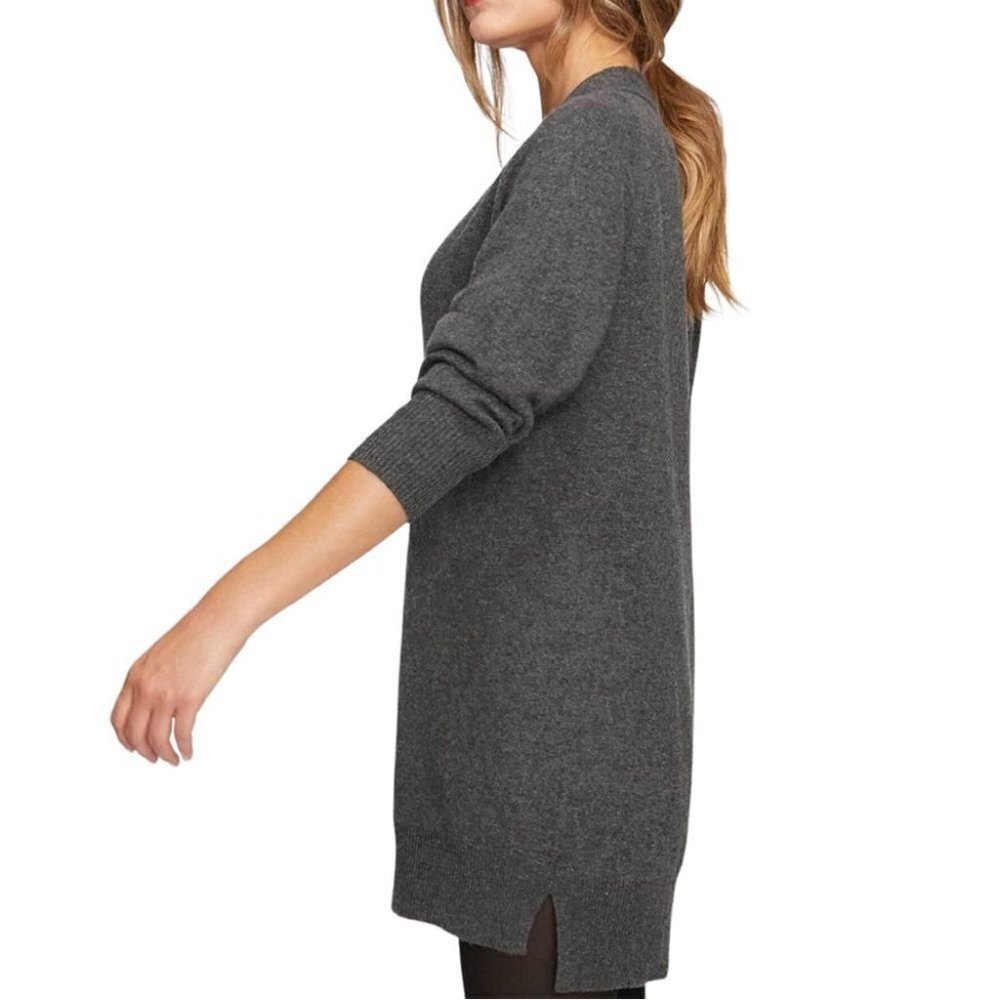 ** DKNY Pure 100% Merino Grey Sweater Dress Size XP